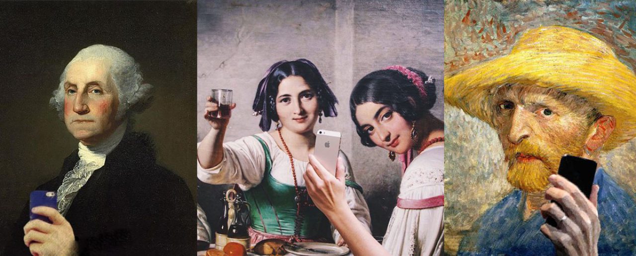 Imágenes de periódicos como La Vanguardia sobre el Museo de los Selfies en California